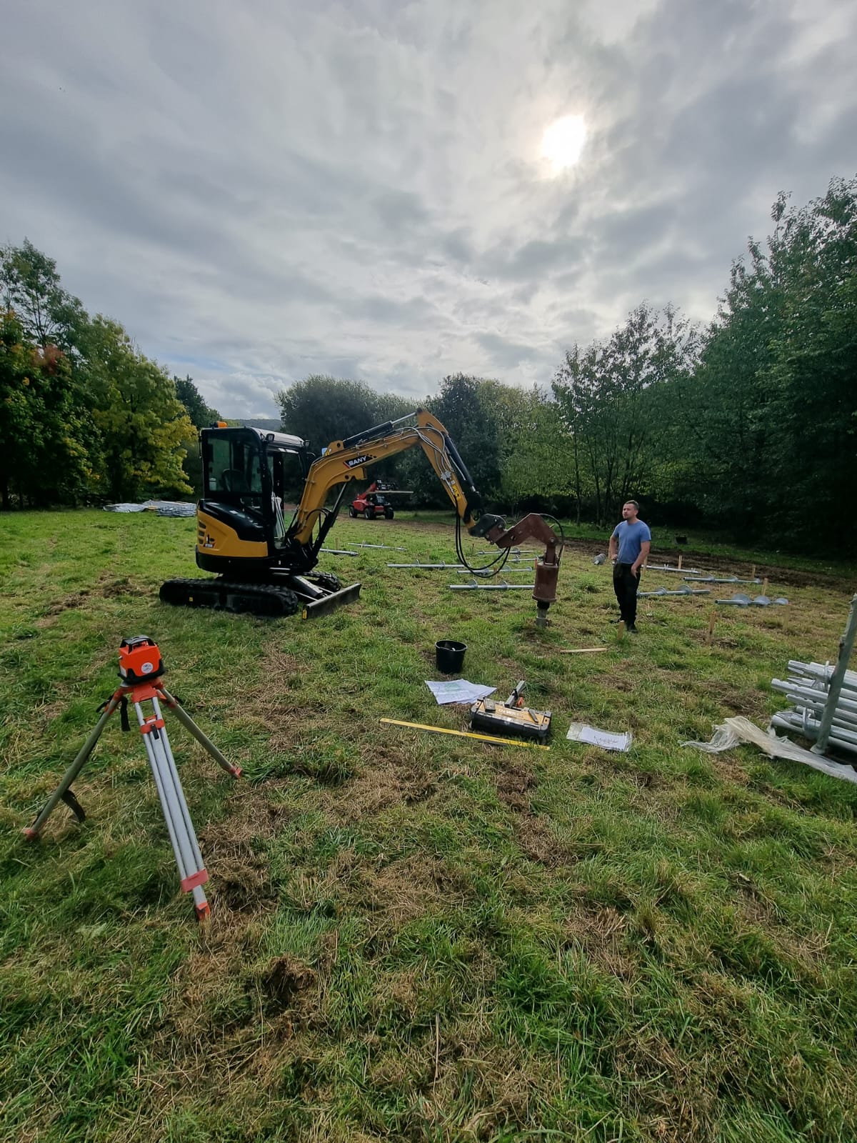 Tree House Screw Pile Install 2